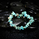 Puces turquoise naturelles étirer bracelets BJEW-BB16534-F-6
