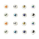 80Pcs 8 Colors Christmas Opaque Glass Beads EGLA-YW0001-02-2