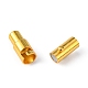 真鍮製ロッキングチューブマグネットクラスプ  コラム  ゴールドカラー  15x4mm  穴：2.8mm MC079-G-3