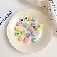 Perles d'émail acrylique colorées opaques OACR-L001-03-2