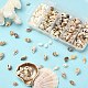 5 styles de perles de coquillages naturels mélangés SSHEL-YW0001-03-5