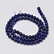 Lapis lazuli naturali fili di perle rotonde G-M304-16-5.5mm-2