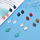 SUPERFINDINGS DIY Acrylic Earring Making Kit Including 80Pcs 8 Color Acrylic Rhombus Pendants 80Pcs Iron Earring Hooks 100Pcs Iron Open Jump Rings Earrings Jewelry Making Supplies DIY-FH0003-22-3