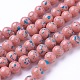 Cuisson opaque de perles de verre peintes GLAA-L024-B-21-1