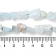 Fili di perline acquamarina naturali grezzi grezzi G-B065-C16-5