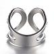 304 Stainless Steel Cuff Rings RJEW-P050-53-17mm-2