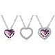 925 Sterling Silver Pendant Necklaces NJEW-BB30719-8