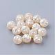 Perles de coquillage blanc naturel SSHEL-Q298-12mm-08-1