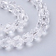 Faceted(32 Facets) Glass Round Beads Strands X-EGLA-J042-8mm-12-3