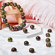 Olycraft 94pcs 8mm perles de pierre de sang de dragon naturel brins de perles de jaspe naturel rondes perles de pierres précieuses en vrac énergie pierre pour bracelet collier fabrication de bijoux G-OC0001-18-5