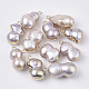 Colgantes naturales de perlas cultivadas de agua dulce BSHE-N008-01A-1