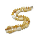 Natural Topaz Jade Beaded Necklaces NJEW-S392-15-1