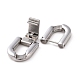 304 Stainless Steel Fold Over Clasps STAS-B029-05D-3