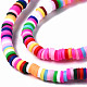 Handmade Polymer Clay Beads Strands CLAY-R089-4mm-090-2