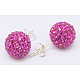 Sterling Silver Austrian Crystal Rhinestone Ball Stud Earrings for Girl X-Q286H211-1