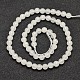 Chapelets de perles en jade de Malaisie naturelle G-A147-6mm-A04-2