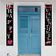 Cartello in poliestere da appendere a parete con porta rettangolare per festival HJEW-WH0036-02D-5