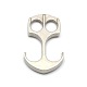 Zinc Alloy Anchor Hook Clasps PALLOY-N0097-10-2