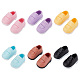Olycraft 6 par de zapatos de muñeca de plástico de 6 colores AJEW-OC0004-40-1