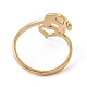 Ионное покрытие (ip) 201 слон из нержавеющей стали с регулируемым кольцом в форме сердца для женщин RJEW-K238-07G-2