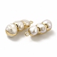 Pendenti di perle keshi naturali barocche PEAR-P004-14KCG-3