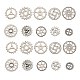 100 pièces 10 styles thème steampunk style tibétain pendentifs de pignon d'engrenage en alliage TIBEP-CJ0001-55-1
