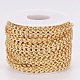 Textured Brass Handmade Link Chains CHC-G006-20G-4