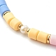 Polymer Clay Beaded Necklaces NJEW-JN03619-01-5