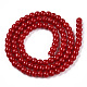 Chapelets de perles en verre opaque de couleur unie GLAA-T032-P4mm-10-2