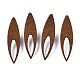 Серьги-гвоздики из орехового дерева с 304 штифтом из нержавеющей стали для женщин EJEW-N017-009-2