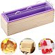 AHANDMAKER Loaf Soap Mold + Silicone Wooden Box + Acrylic Divider Board 3+2 Swirling Making DIY-WH0181-08-5