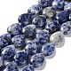 Fili di perle di diaspro macchia blu naturale G-L242-33-1