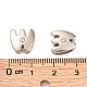 Perles coulissantes de lettre pour la fabrication de bracelet de montre ALRI-O012-W-NR-3