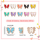 SUNNYCLUE 1 Box 100Pcs 10 Colors Enamel Butterfly Charm Butterflies Charms Metal Animal Charm Small Butterfly Charms for Jewelry Making Charms Women Adults DIY Earring Necklace Bracelet Crafting ENAM-SC0002-90-2