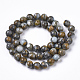 Brins de perles de pierre shoushan tianhuang et de perles de jaspe aqua terra synthétiques assemblés G-S366-054-2