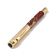 Латунные ручки из натуральной яшмы Пикассо AJEW-M209-10G-2