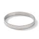 304 bracelet coeur rainuré en acier inoxydable BJEW-F464-15P-1