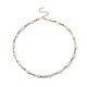 Collar de perlas de imitación acrílicas y cuentas de semillas de vidrio para mujer NJEW-JN04277-1