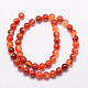 Natural Striped Agate/Banded Agate Bead Strands X-G-K166-13-8mm-08-2