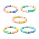 Handgemachtes Stretch-Armband aus Fimo-Perlen für Kinder BJEW-JB06870-1