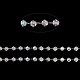 Стеклянные биконусные цепочки из бисера CHS-B004-04P-2