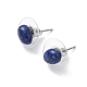 Серьги-гвоздики из натуральных драгоценных камней для женщин EJEW-E285-01P-3
