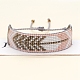 Amicizia punte di freccia telaio modello semi perline bracciali per le donne BJEW-C011-29-3