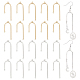 Benecreat 20 個 2 色シャンデリアコンポーネントリンク  3リングリンクペンダント  ネックレス、ブレスレット、ペンダント、イヤリング、ジュエリーを作成するためのプラチナとゴールドのイヤリング コネクターー KK-BC0009-25-1