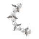 Hebras de cuentas de perlas de vidrio con forma de hada ángel AJEW-JB01180-02-2