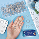 Sunnyclue 1 boîte de 200 pièces de 4 styles de cadre de perles en forme de cœur TIBEB-SC0001-20-3