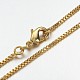 Brass Chain Necklaces X-MAK-F013-02G-2