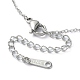 Ожерелья с подвесками из натурального лазурита и круглыми бусинами NJEW-JN04551-03-3