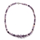 Natural Phlogopite Graduated Beaded Necklaces & Stretch Bracelets Jewelry Sets SJEW-H304-01C-2