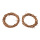 Aro de guirnalda de rama de vid de ratán en forma de círculo DIY-B022-01D-1